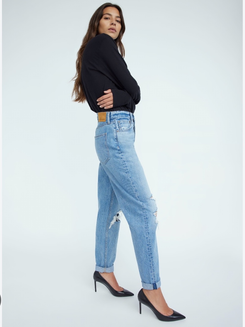 Denim Forum The 90s Boyfriend Loose Blue Jeans Size 25 Organic Cotton